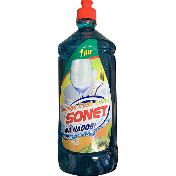 Sonet Orange Fresh & Kiwi Dishwashing Detergent 1 l