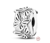 Charm Sterling silver 925 Butterfly poetry, stopper, clip bead on bracelet animal