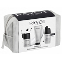 Payot Optimale Soin Hydratant Quotidien moisturizing gel cream 50 ml + Gel de Douche Intégral shower gel for body and hair 200 ml + Roll-on anti-transpirant 24H deodorant roll-on 75 ml + cosmetic bag, cosmetic set for men 2023