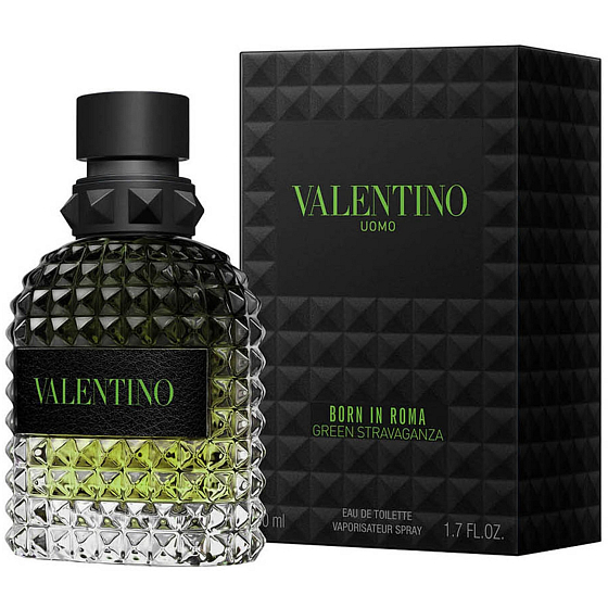Valentino Uomo Born in Roma Green Stravaganza Eau de Toilette for Men 50 ml