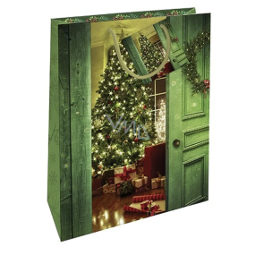 Gift paper bag Christmas WBL 2441 green CZ/xSK/HU