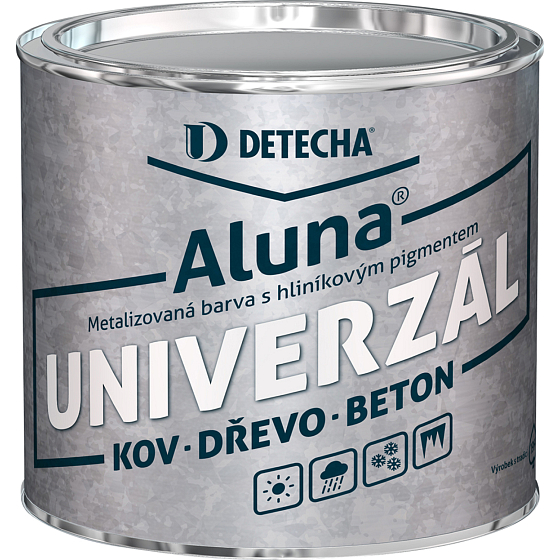 Detecha Aluna aluminum paint for metal, concrete, wood, silver, 2 kg