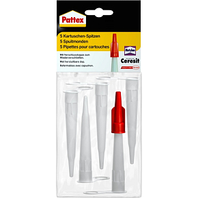 PATTEX Replacement Application Tips for Cartridges, 5 pcs
