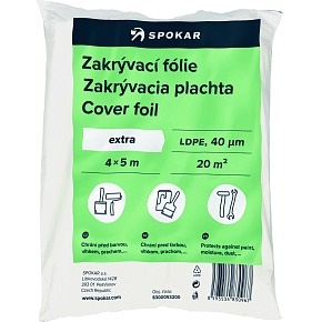 Spokar Hobby masking foil for painting, 40 µ, 20 m², 4 × 5 m