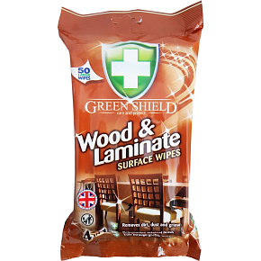 Green Shield wet cleaning wipes for wood and laminates, 50 pcs