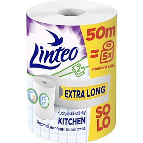 Linteo Satin Care & Comfort XXL kitchen paper towels 2 ply 50 m 1 roll