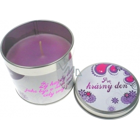 Nekupto Lavender scented gift candle For a beautiful day 18 g