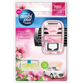 Ambi Pur Car Flowers & Spring complete machine 7 ml