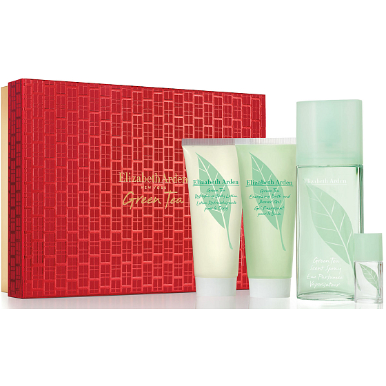 Elizabeth Arden Green Tea perfumed water for women 100 ml + body lotion 100 ml + shower gel 100 ml + perfumed water for women 3.7 ml, gift set