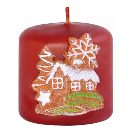 Candles Christmas gingerbread scented candle cylinder 50 x 50 mm