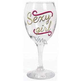 Albi My Bar Wine glass glitter Sexy girl 220 ml