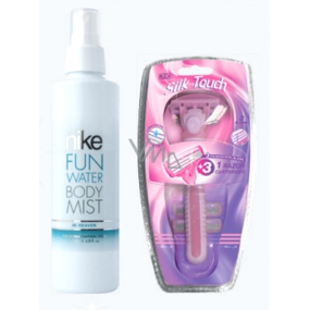 Nike Fun Water Body Mist In Heaven Eau de Parfum Body Spray for Women 200 ml + razor for women, gift set