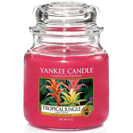 Yankee Candle Tropical Jungle - Tropical Jungle scented candle Classic medium glass 411 g
