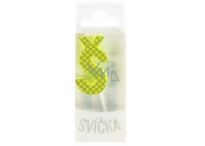 Albi Single cake candle - Letter W, 2.5 cm