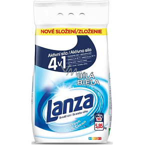 Lanza Fresh & Clean White laundry detergent for white laundry 90 washes 5.85 kg