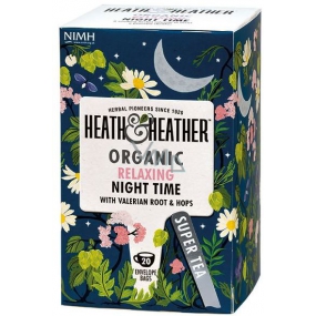 Heat & Heather Bio For good sleep Chamomile, mint, valerian, hops tea 20 bags x 1 g