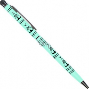 Albi Ballpoint pen with Teepe stylus on green