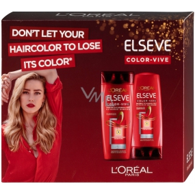 Loreal Paris Elseve Color Vive hair shampoo 250 ml + balm 200 ml, cosmetic set
