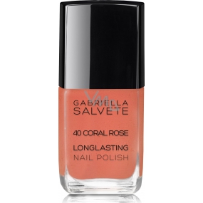 Gabriella Salvete Longlasting Enamel long-lasting nail polish with high gloss 40 Coral Rose 11 ml