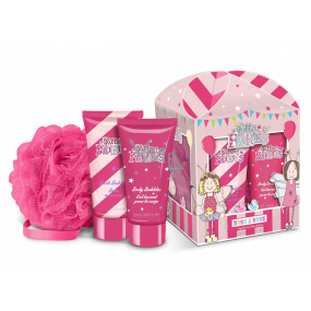 Grace Cole Hook and Duck shower gel 50 ml + bath foam 50 ml + nylon washing cloth for children, cosmetic set