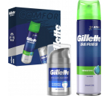 Gillette Series Sensitive shaving gel 200 ml + aftershave 50 ml, cosmetic set for men