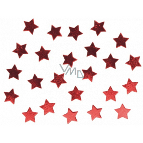 Wooden stars red 2,5 cm 24 pieces