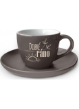 Nekupto Kafetearie espresso cup with saucer Good morning 100 ml