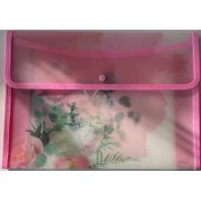 Albi Document case Pink flowers A4 - 330 x 236 mm