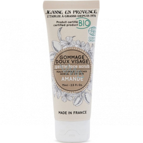 Jeanne en Provence Almond Bio gentle facial scrub for normal to dry skin 75 ml