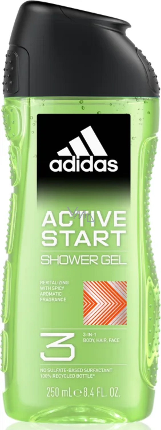 Adidas Active Start 3in1 shower gel for body, hair and skin for men 250