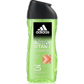 Adidas Active Start 3in1 shower gel for body, hair and skin for men 250 ml