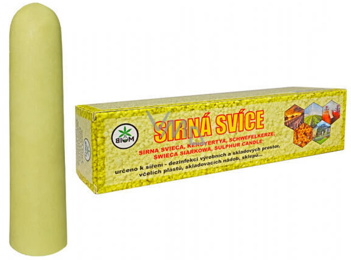 Biom Sulphur candle for disinfection of production and storage areas