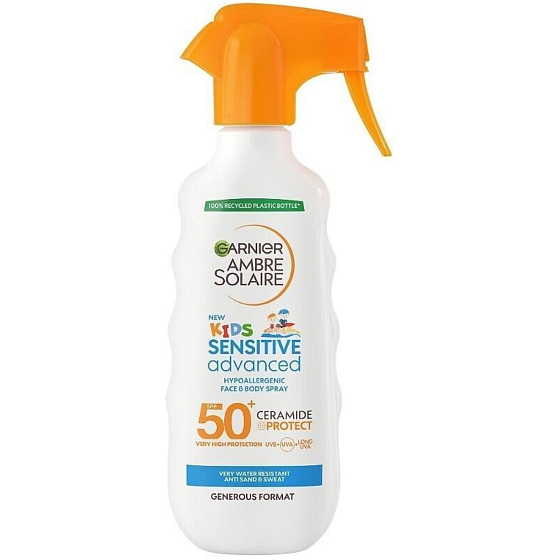Garnier Ambre Solaire Kids Sensitive Advanced SPF50+ Sunscreen Spray for Kids 270 ml
