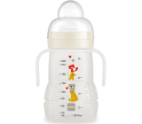 Mam Trainer bottle for easy transition from breastfeeding or bottle to cup 4+ months White 220 ml