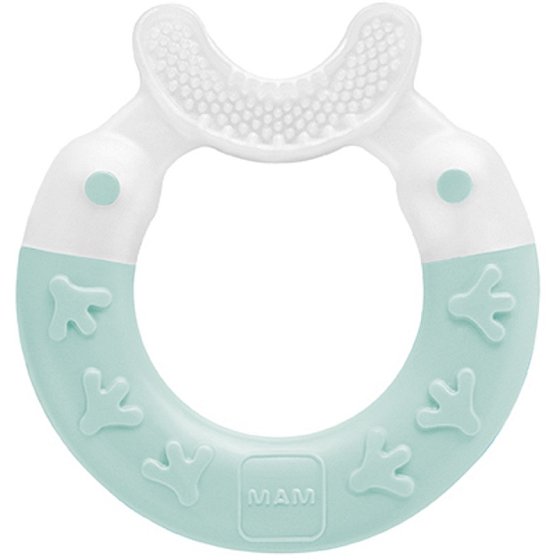 Mam Bite & Brush teether with extra soft bristles 3+ months Turquoise
