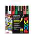 Posca Universal set of acrylic markers 0,9 - 1,3 mm mix of Christmas colours 8 pieces PC-3M