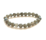 Black Labradorite Bracelet 8mm/16 - 17cm Quality AA STONE OF FULFILLED DREAMS