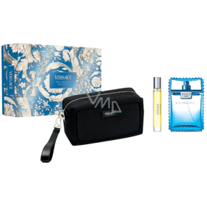 Versace Eau Fraiche Eau de Toilette 100 ml + travel spray 10 ml + cosmetic bag, gift set for men