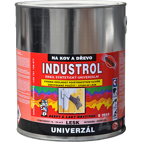 Industrol S2013 universal gloss top coat for metal and wood, 1000 white, 2.5 l