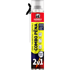 Den Braven Debbex Combo foam for tube and gun 2in1, 750 ml Den Braven Debbex Combo foam for tube and gun 2in1, 750 ml