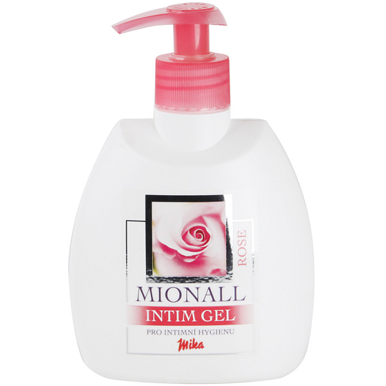 Mika Mionall Rose intimate gel with a 300 ml dispenser