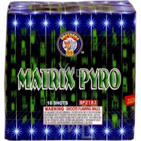 Brothers Matrix Pyro pyrotechnics CE2 16 shots 1 piece II. hazard classes marketable from 18 years!