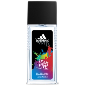 Adidas Team Five perfumed deodorant for men 75 ml Tester
