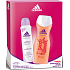 Adidas Soften antiperspirant deodorant spray for women 150 ml + Happy shower gel 250 ml, cosmetic set