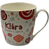 Nekupto Twister mug named Klara red 0.4 liter