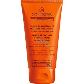 Collistar Smart Reshaping Tanning Cream SPF15 modeling self-tanning cream Medium Protection 150 ml