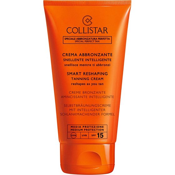 Collistar Smart Reshaping Tanning Cream SPF15 modeling self-tanning cream Medium Protection 150 ml