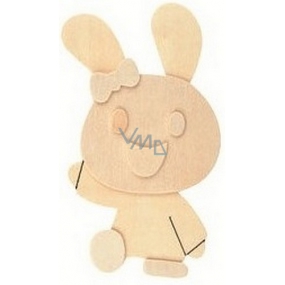 Wooden artwork for 3D painting Hare 13 cm