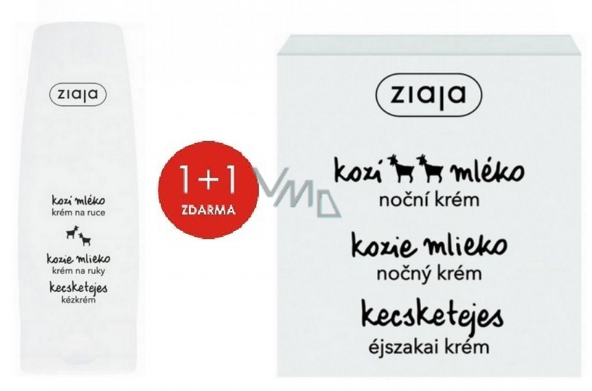 Ziaja Goat's milk regenerating night cream 50 ml + goat's milk hand and