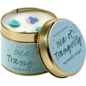 Bomb Cosmetics Sea of Calm A fragrant natural, handmade candle in a tin can burns for up to 35 hours